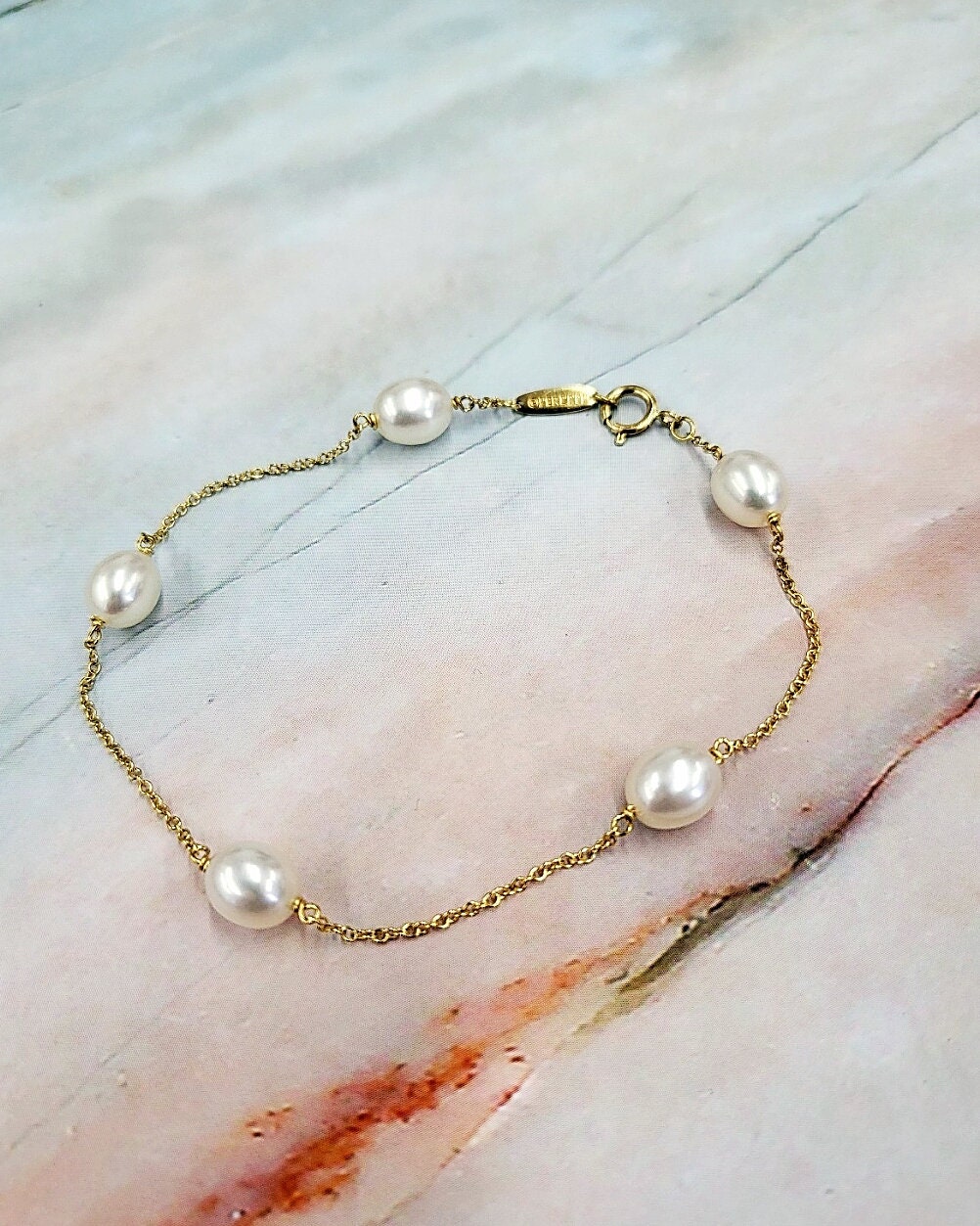 Elsa Peretti Pearls by The Yard Bracelet in Sterling Silver, Size: Medium