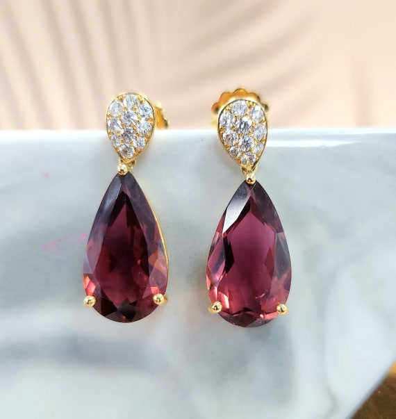 Teardrop 14.90 Carats Pink Tourmaline- Rubellite  