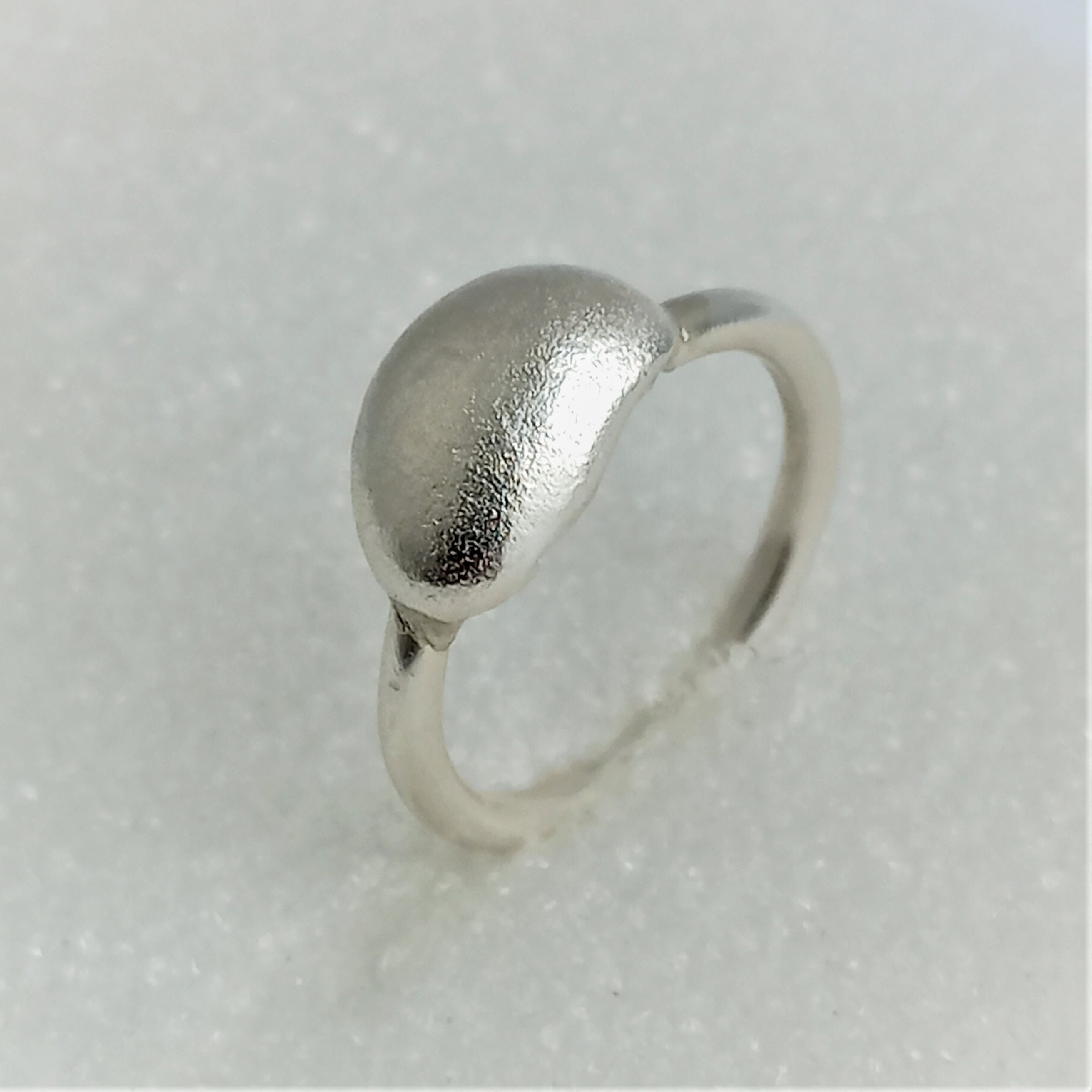 Organic Shape Sterling Silver Ring - Dutch Design Art Ring