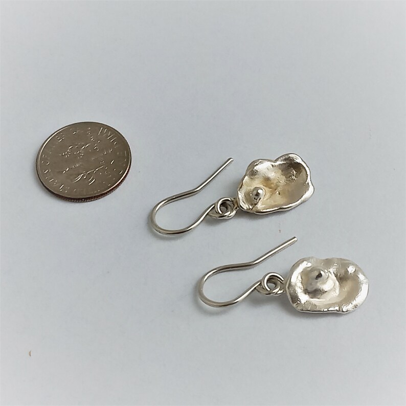 Boucles d'oreilles Adele,Bijoux moulés en argent 925,Pièces uniques,Inspiré de la nature,Boucles d'oreilles art biologique,Made in Amsterdam,Hollande,Bijoux neutres image 8