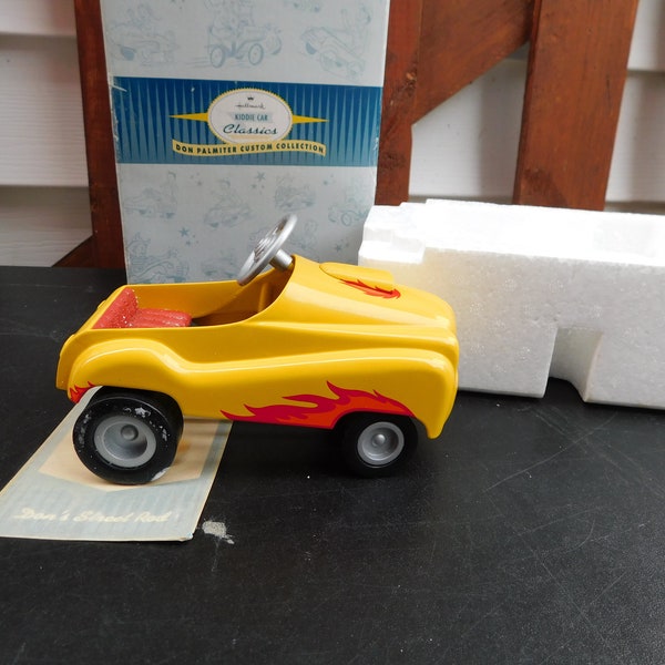 Hallmark Kiddie Car Classic-Don Palmiter Street Rod 1998 Yellow Diecast Collectible Car