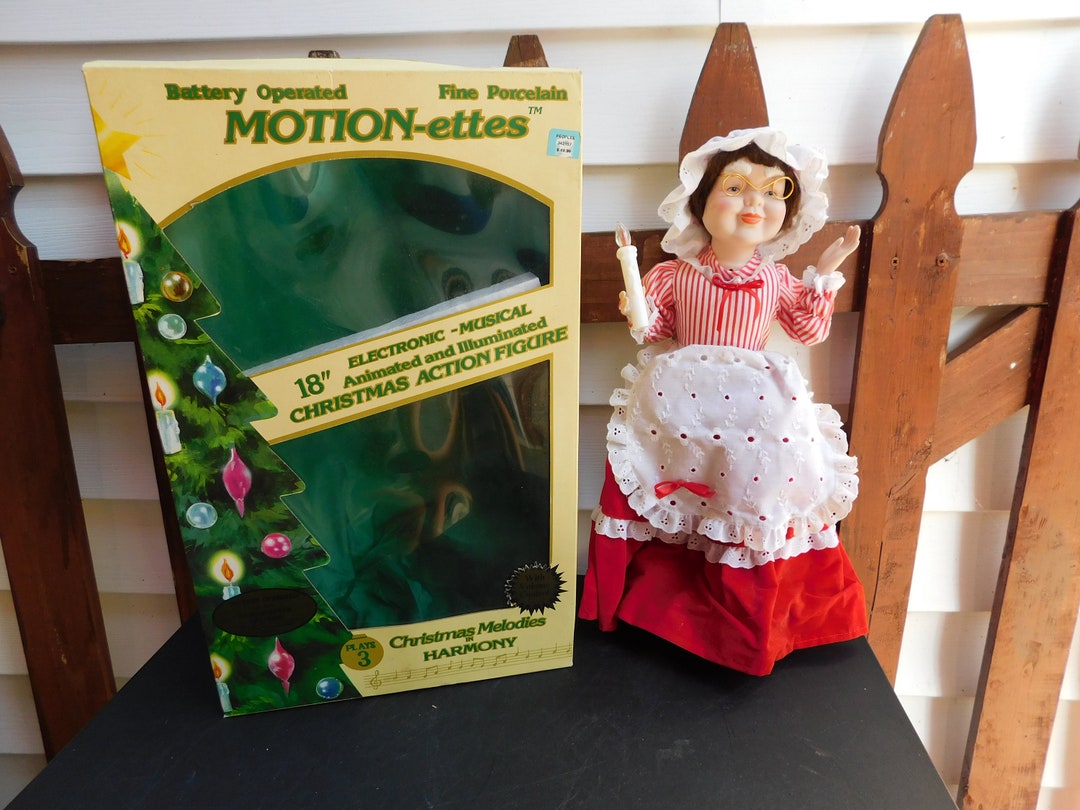 Telco Christmas 1986 Animated Lighted 18" MRS