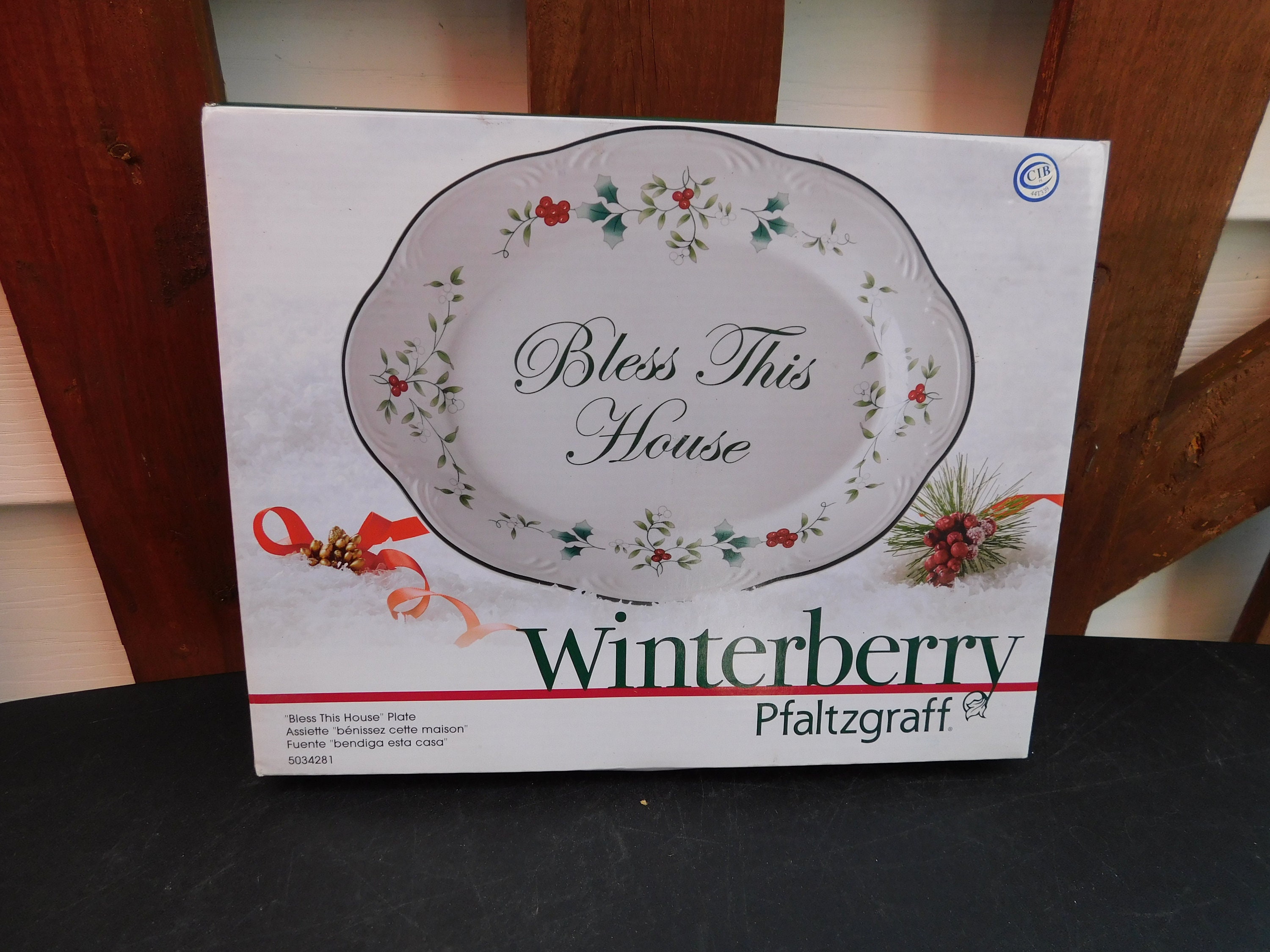 Pfaltzgraff winterberry bless this house plate discount