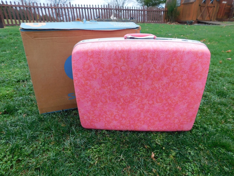 Samsonite Vintage Silhouette 26 Pullman Luggage Suitcase Pink Champagne wOriginal Box RARE