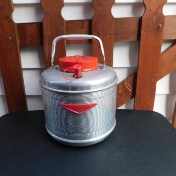 Vintage Featherlite Poloron Water Jug Drink Cooler Dispenser