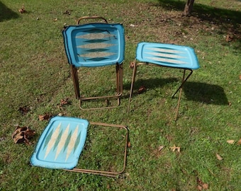 Vintage 1960s Mid Century Modern Magnificence Green and Blue