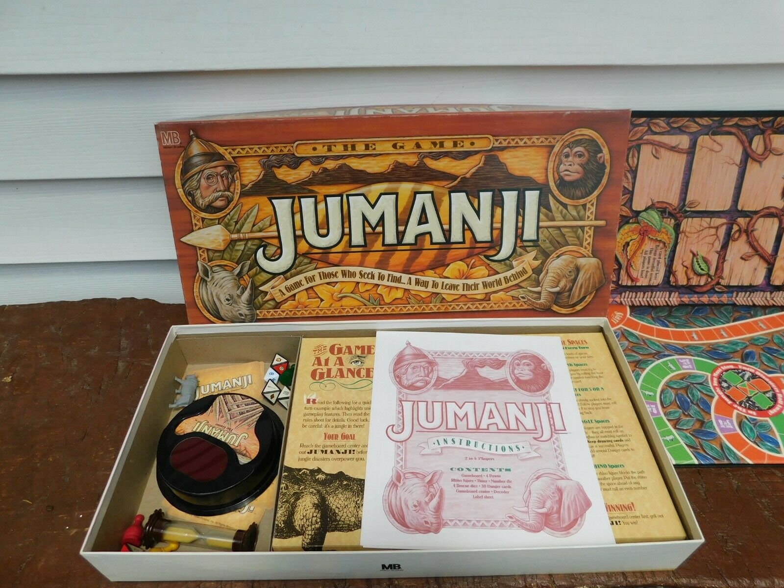 Vintage 1995 Original JUMANJI Board Game Milton Bradley - Etsy