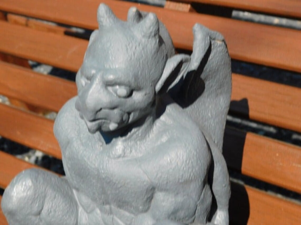 Halloween Latex Gargoyle Prop Decor Statue Etsy UK