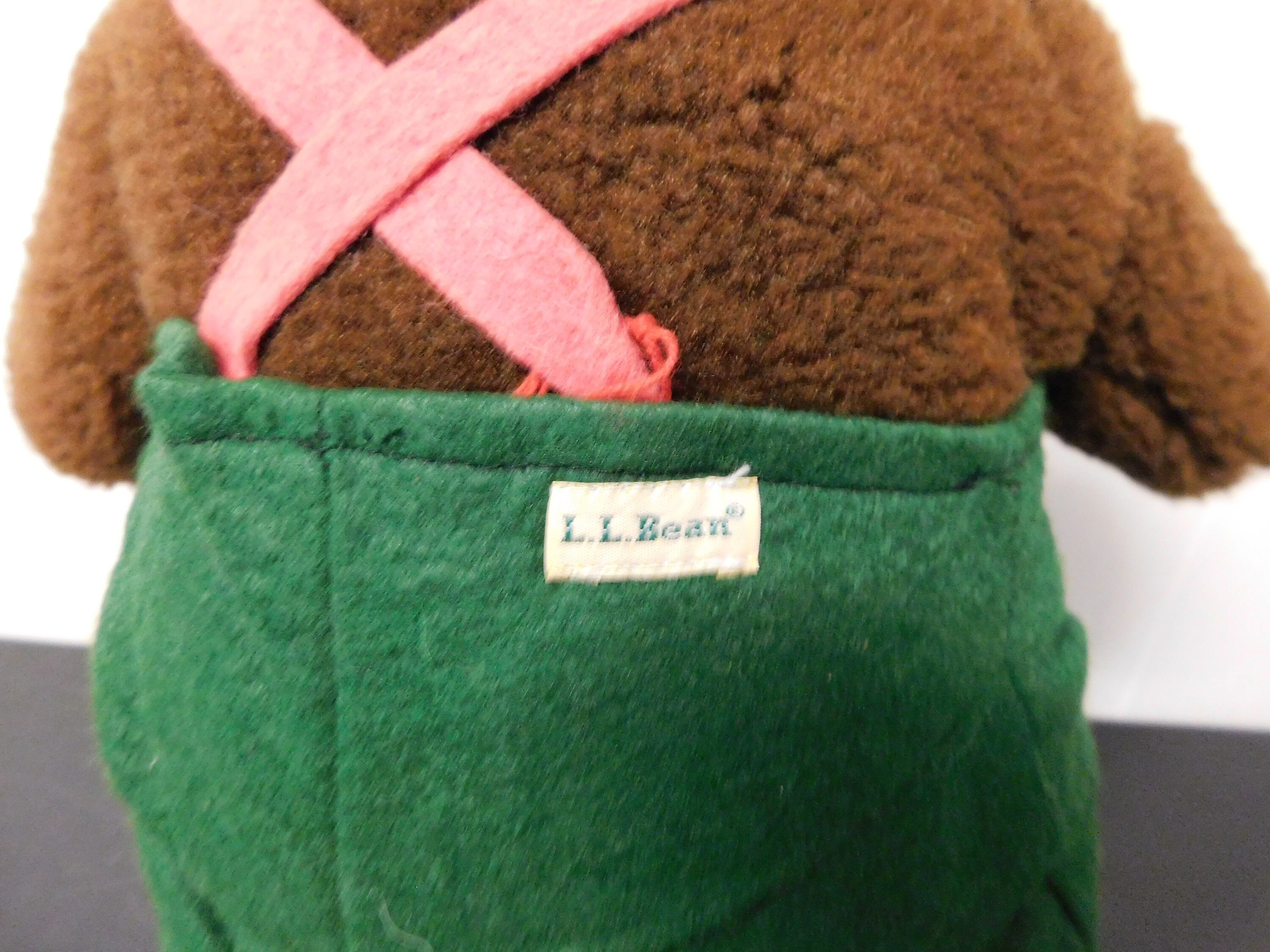 レア　llbean teddy bear テディベアー ビンテージ LLBean ビーンベア ぬいぐるみ 緑 2 | 京都
