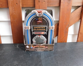 COUNTRY CLASSICS Tabletop JUKEBOX Musical Collectible Wurlitzer Nostalgic