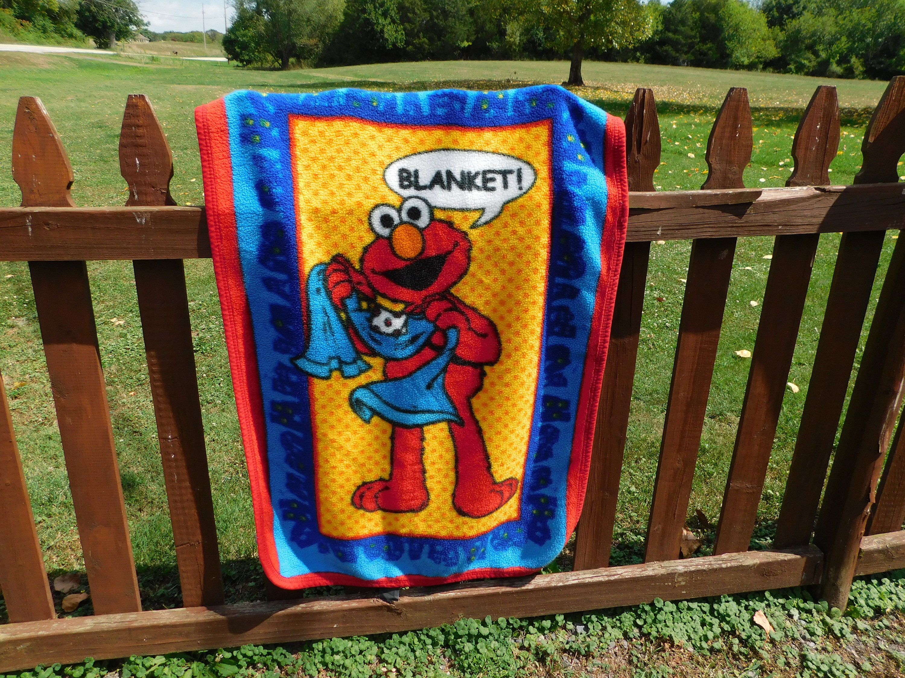 Sesame street elmo blanket hotsell