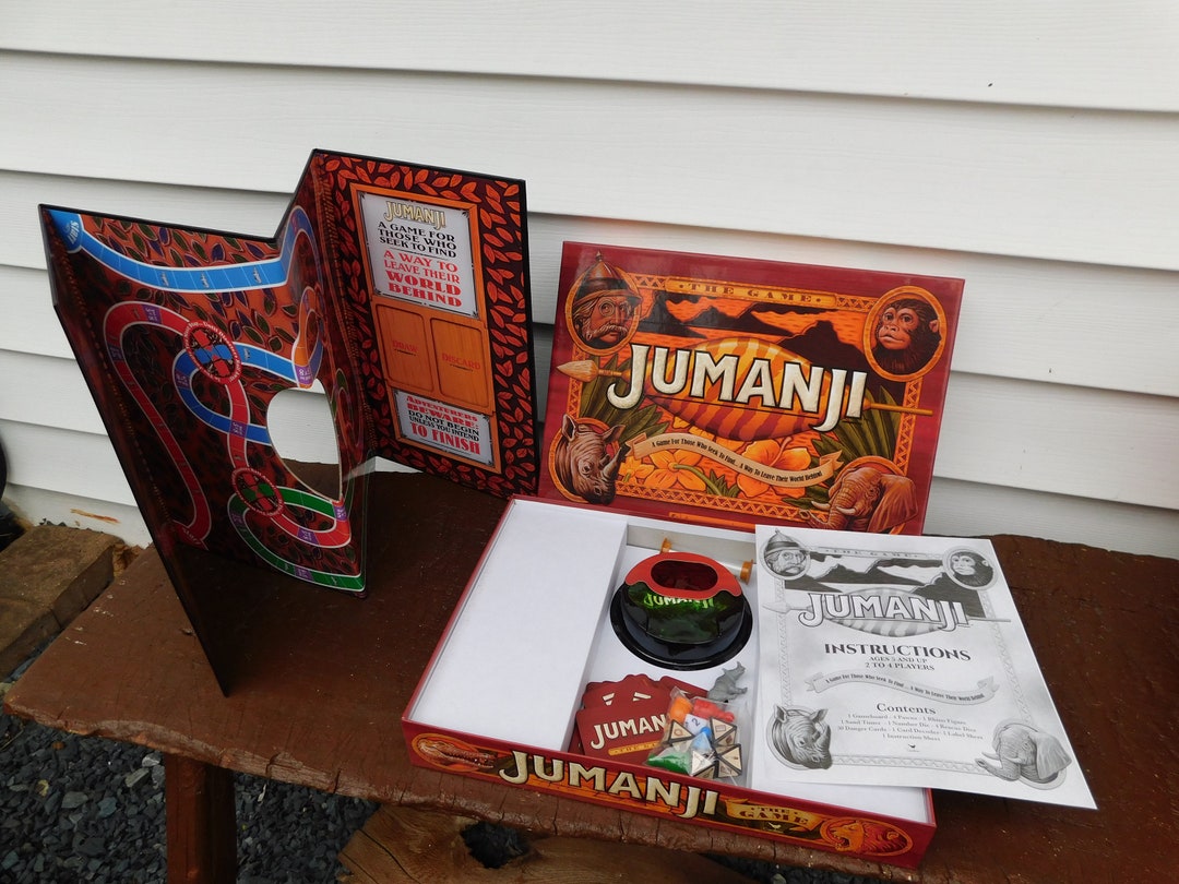Jumanji Board Game Cardinal Edition Family Fun Etsy