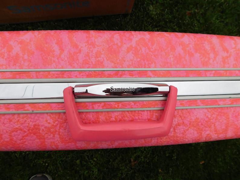 Samsonite Vintage Silhouette 26 Pullman Luggage Suitcase Pink Champagne wOriginal Box RARE