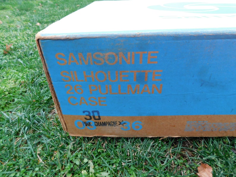 Samsonite Vintage Silhouette 26 Pullman Luggage Suitcase Pink Champagne wOriginal Box RARE
