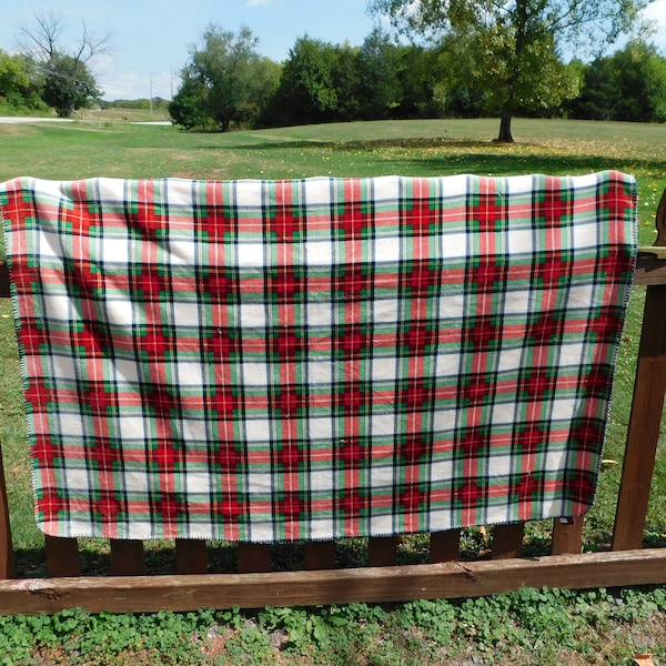 Plaid Throw Blanket Etsy