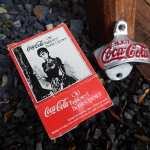 Coca-Cola Old Fashioned Wall-Mount Bottle Opener In Original Box