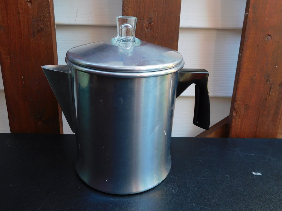 Vintage Aluminum Coffee Percolator FOLEY Camping Hiking Etsy
