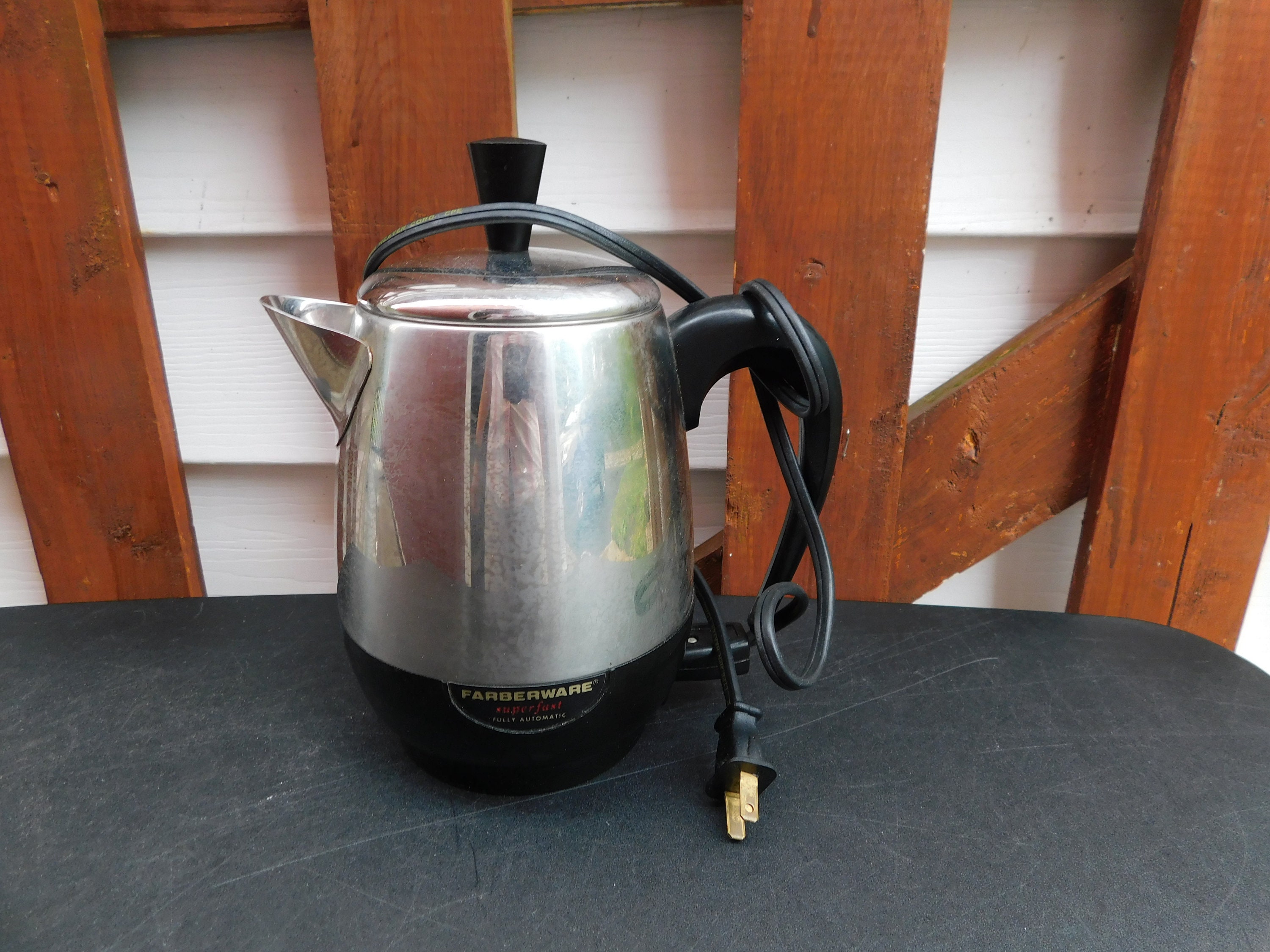 Vtg Farberware SUPER FAST 2-8 Cup Electric Percolator Coffee Maker Model  138B