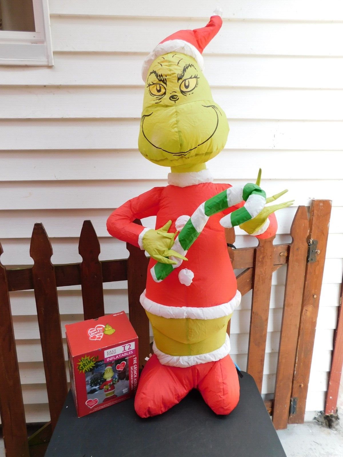  Gemmy Airblown Car Buddy Grinch w/Scarf-Dr. Seuss