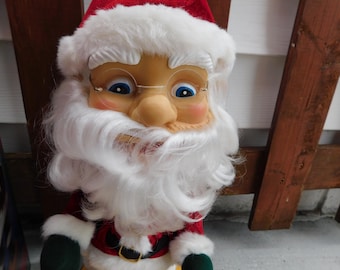 Big Head Dancing Santa Claus Gemmy Industries 2001 in Original Box