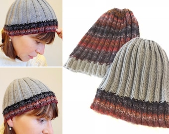 Knit Chemo Cap Pattern: Easy Beginner Beanie (Sport Weight)