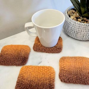 Felted Wool Coaster Knitting Pattern: Beginner Knit, Absorbent Trivet (PDF Pattern)