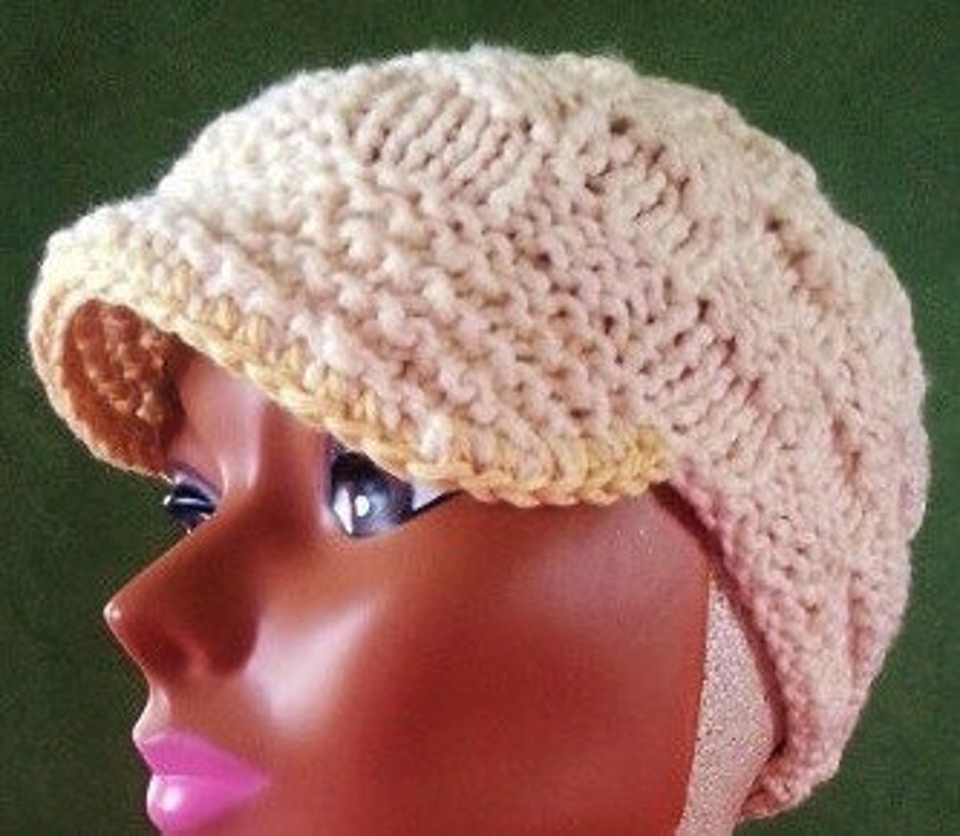 KNIT HAT Pattern/ladies Summer Golf Hat/knit Cotton Beanie Etsy