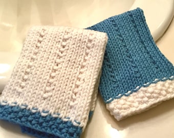Easy Knit Washcloth Pattern: Organic Cotton Spa Cloth (PDF Pattern)