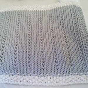 WASHCLOTH KNITTING PATTERN, easy beginner knit pattern, knit dishcloths, organic cotton spa facecloth, knits for bath, hostess gift idea image 5