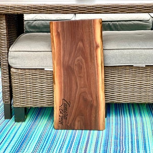 Large walnut live edge charcuterie board walnut cheese board walnut bread board serving board serving tray wedding house warming