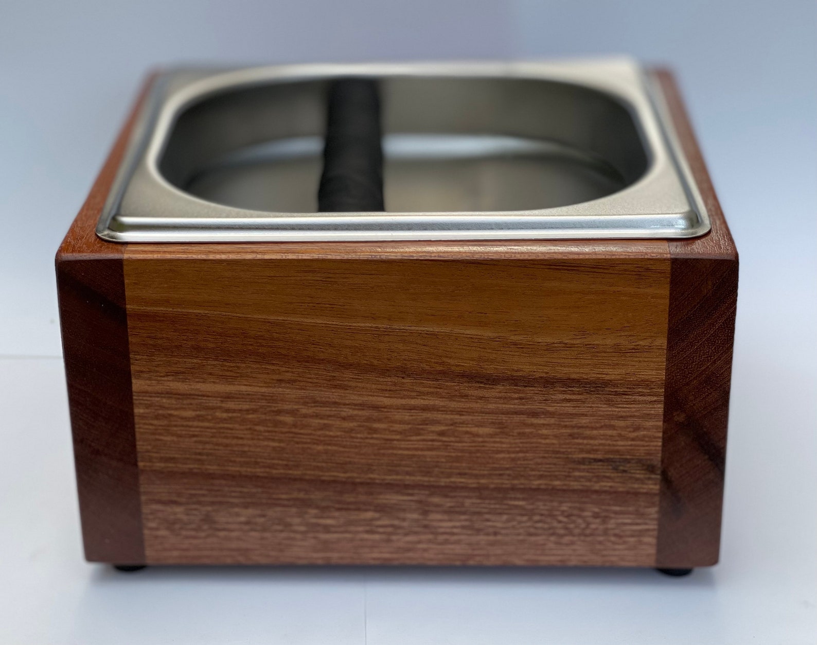 High Quality Mahogany Wood Knock Box for your Espresso or Etsy