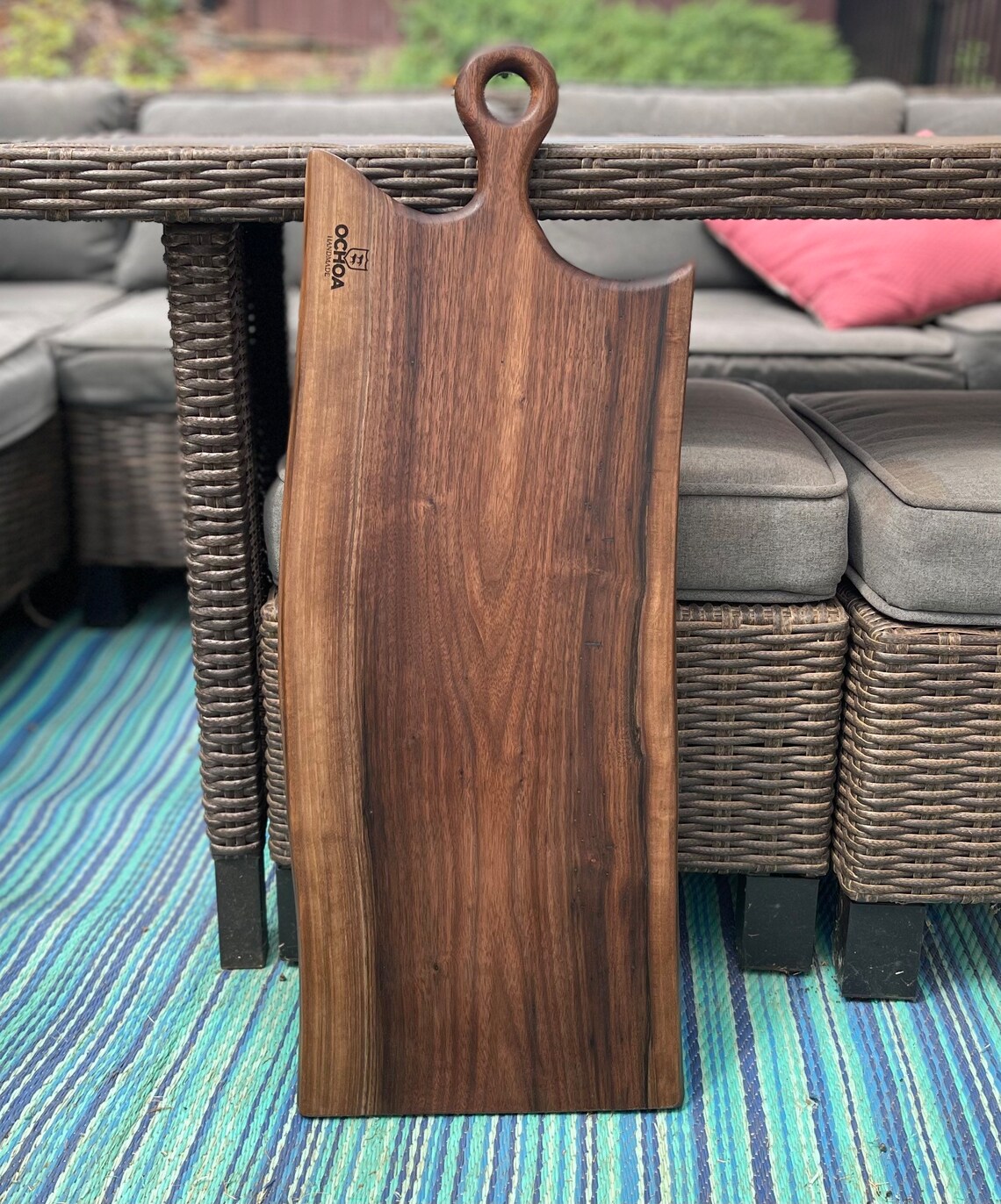 Large Walnut Live Edge Charcuterie Board Walnut Cheese Board Etsy