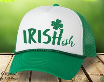 St. Patricks Day Irish Hat, Irishish Hat, Irish Hat, Shamrock, Green Hat, Irish Cap, Funny Irish Hat, Trucker Hat