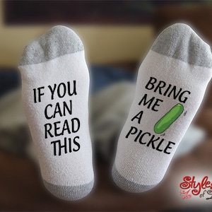Bring Me A Pickle, If You Can Read This, Gift For Him, Gift For Husband, Anniversary Gift, Gift For Her, Gift For Wife Bild 1