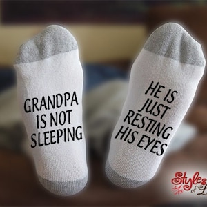 Grandpa Is Not Sleeping, He Is Resting His Eyes, Gramps, Birthday, Christmas, Gift For Him, Gift For Dad, Papa, Gramps
