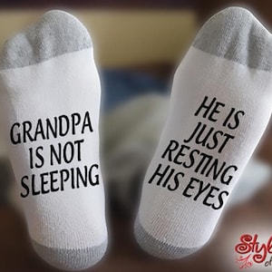 Grandpa Is Not Sleeping, He Is Resting His Eyes, Gramps, Birthday, Christmas, Gift For Him, Gift For Dad, Papa, Gramps