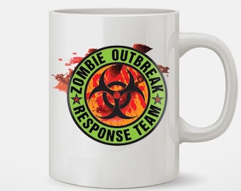 Zombie Outbreak Response Team Color Taza de café
