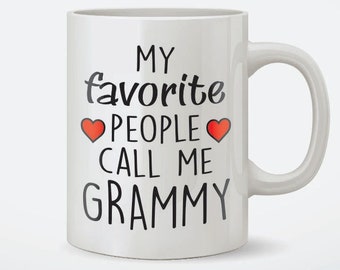 Custom My Favorite People Call Me Grammy Coffee Mug