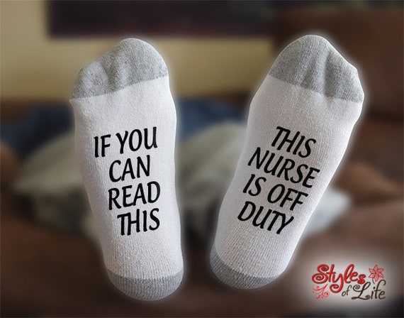 Día de la enfermera - Calcetines personalizados Calcetines con