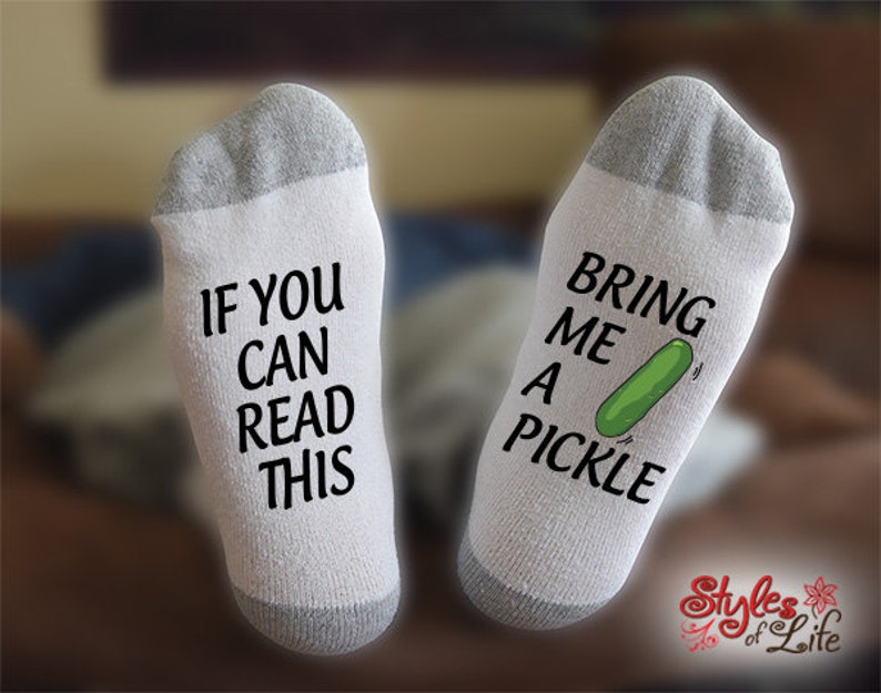 Bring Me A Pickle, If You Can Read This, Gift For Him, Gift For Husband, Anniversary Gift, Gift For Her, Gift For Wife image 1