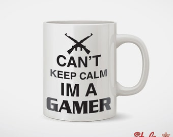 No se puede mantener la calma yo soy una Gamer taza de café