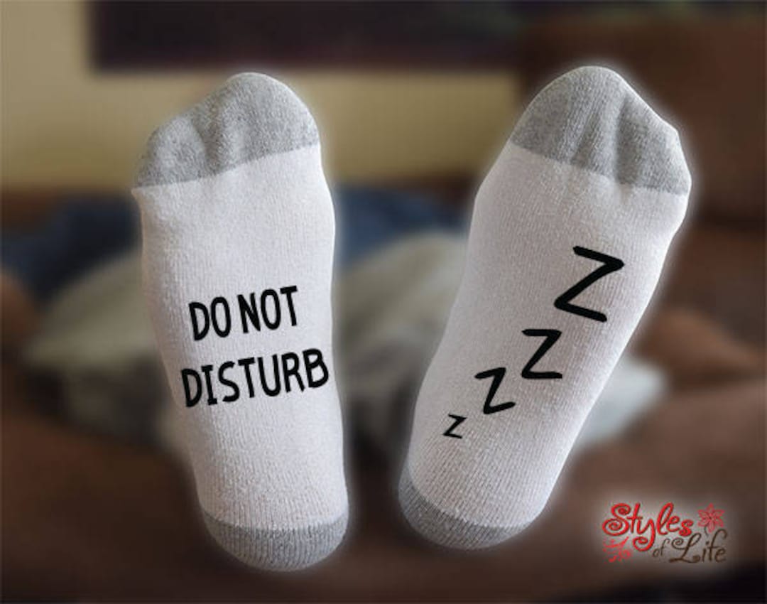 Do Not Disturb Socks, I'm Sleeping Socks, Funny Socks for Men, Funny