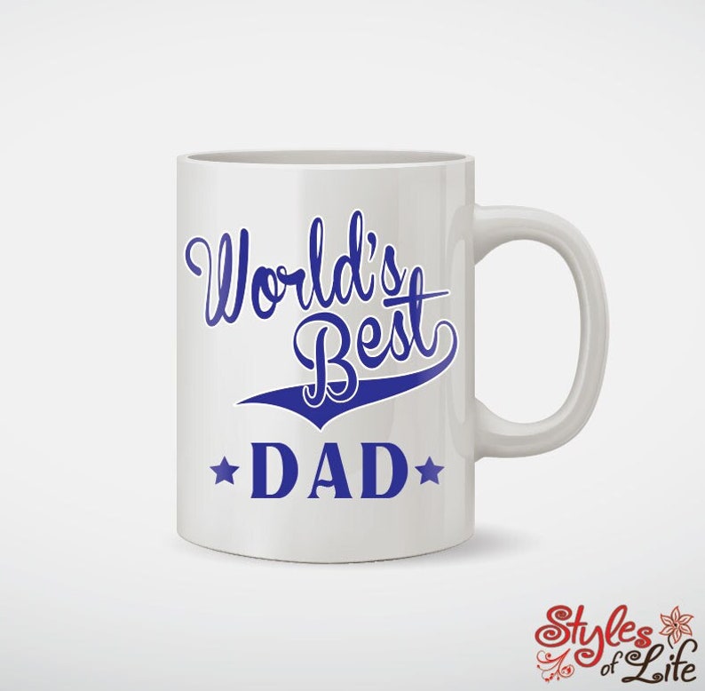 World's Best Dad Fathers Day Coffee Mug image 1