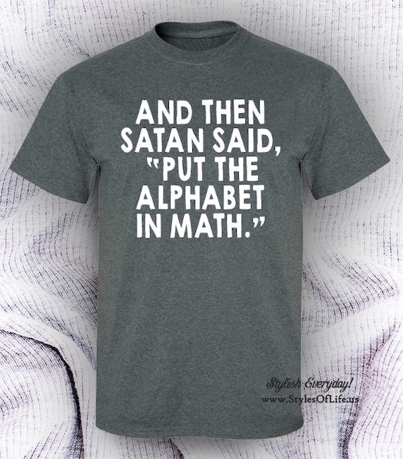 Math Alphabet T-Shirt Math Alphabet T-Shirt
