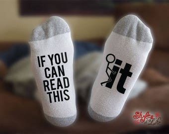 F It Socks, If You Can Read This, Gift For Him, Gift For Her