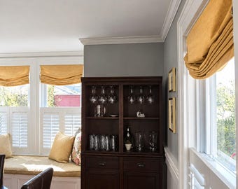 custom RELAXED ROMAN SHADES