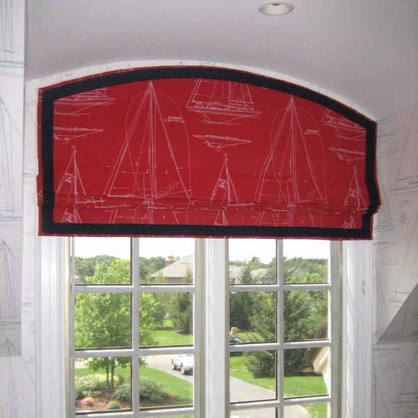 ARCHED ROMAN SHADES - custom