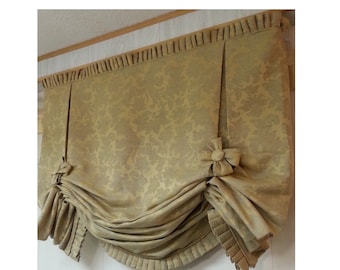 London Valance CUSTOM WINDOW TREATMENT (your fabric,my lining)