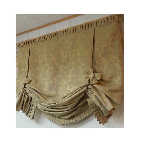 your fabric,my lining London Valance CUSTOM WINDOW TREATMENT