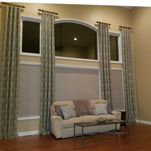 TWO STORY DRAPERY panels curtains Custom your fabric, my linings image 2